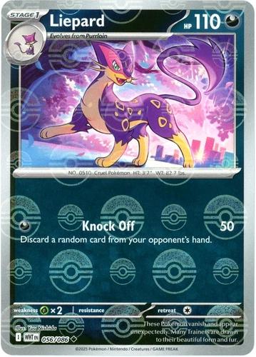 White Flare Liepard [Poke-Ball] Pokémon card